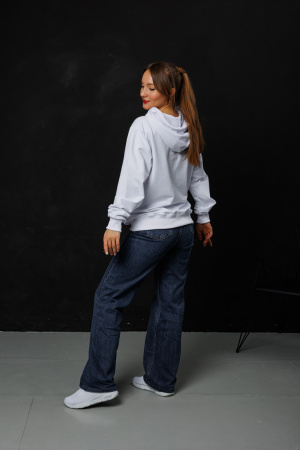 Толстовка HoodyStep White фото в интернет-магазине швейной фабрики "Нарпи"