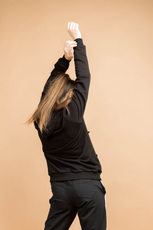 детальная картинка Толстовка HoodySoft Blaсk Толстовка Худи от интернет-магазина "Граф Подушкин" Толстовка HoodySoft Blaсk фото в интернет-магазине швейной фабрики "Нарпи"