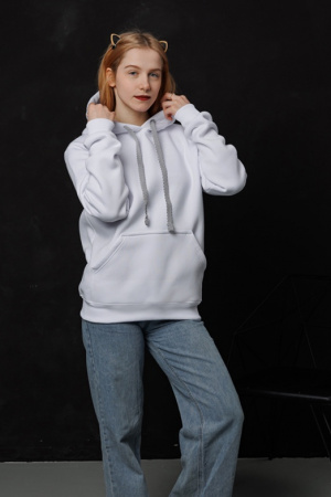 детальная картинка Толстовка NarpiHoody White Толстовка Худи от интернет-магазина "Граф Подушкин" Толстовка NarpiHoody White фото в интернет-магазине швейной фабрики "Нарпи"