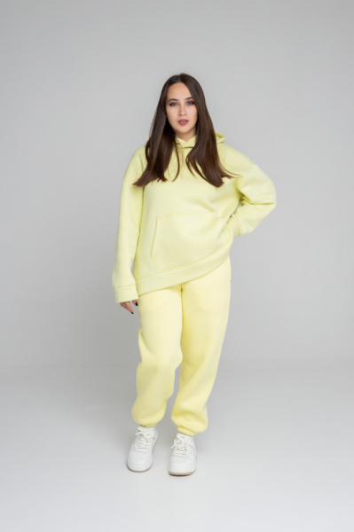 Костюм Oversize из футера (Худи оверсайз + Штаны)