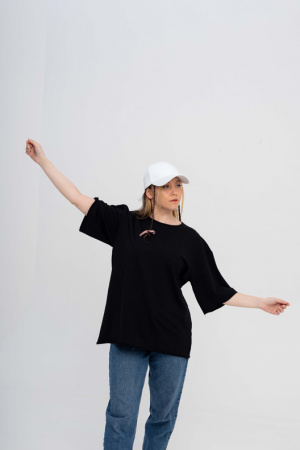 детальная картинка Футболка Oversize без обработки края в интернет-магазине швейной фабрики "Нарпи"